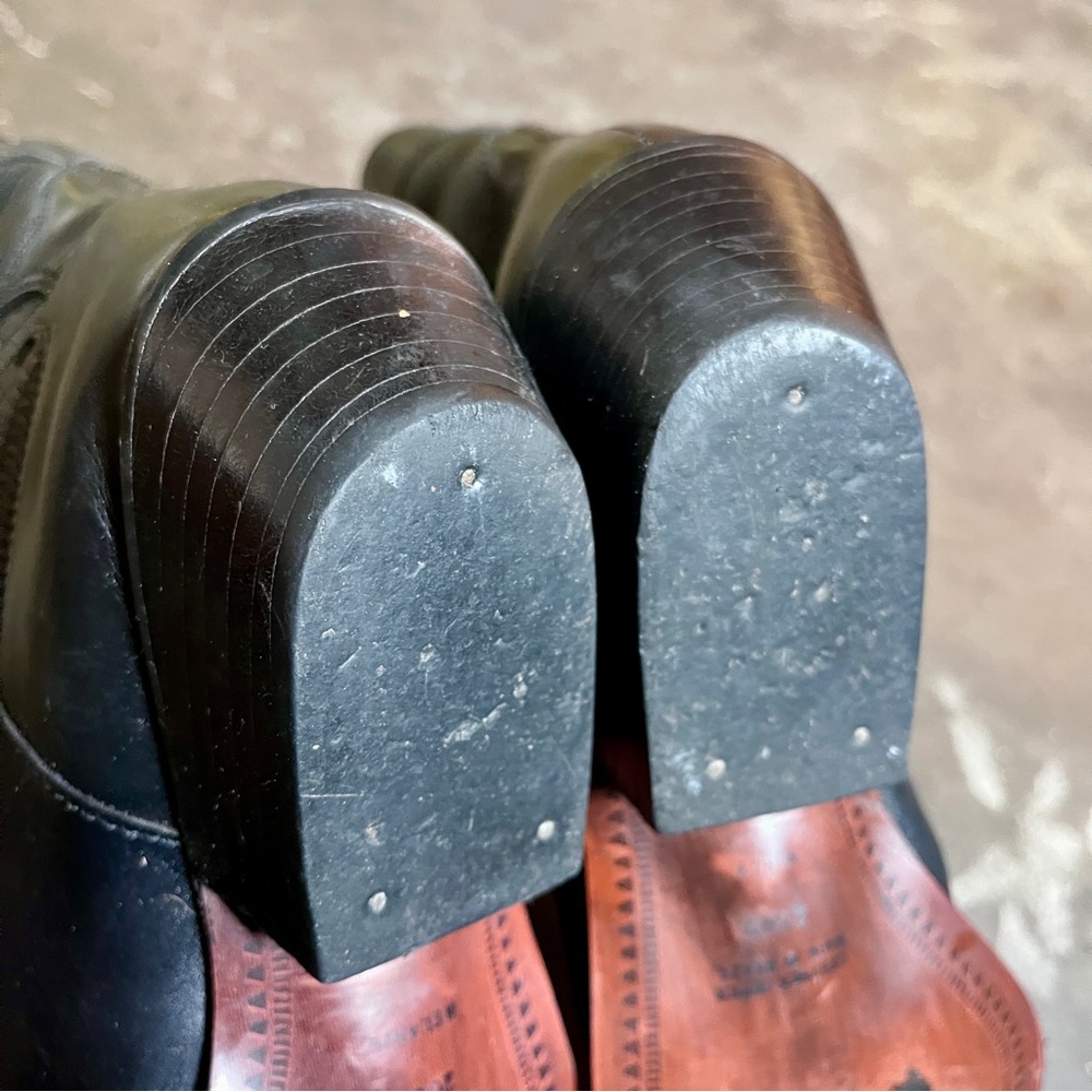 Vintage Black Sabree Cowboy Boots, Size 8 - Picture 9 of 16